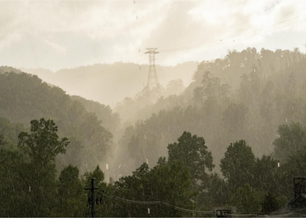 Frequent heavy downpours are more common in more places